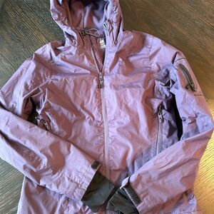 H&M Sport Women's Purple Hooded Jacket Size 4 ‎ Full Zip Casual